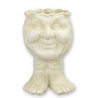 Gusseisenpflanzer Gesicht mit Füßen, Pflanzgefäß, A CAST IRON FACE PLANTER