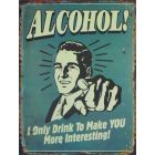 Blechschild, H. 25 cm, englischer Spruch, Wanddekoration, A TIN PLATE