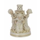 Porzellanfiguren als Kerzenhalter, A PORCELAIN FIGURAL CANDLE STICK