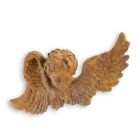 Gusseisen-Wanddekoration Putte, rostfarben, A RUSTY CAST IRON PUTTO WALL DECOR