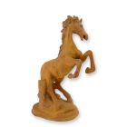 Gusseisenfigur Pferd, rostfarben, A RUSTY CAST IRON FIGURINE OF A STAGGERING HORSE