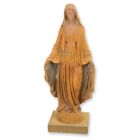 Gusseisenfigur Madonna, rostfarben, A RUSTY CAST IRON STATUE OF MADONNA