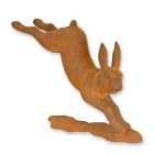 Gusseisentierfigur Hase, rostfarben