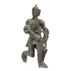 Eisenfigur knieender Ritter, Miniaturmodell, Nachbildung, A KNEELING IRON KNIGHT