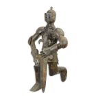 Eisenfigur knieender Ritter, Miniaturmodell, Nachbildung, A KNEELING IRON KNIGHT