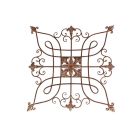 Wanddekoration mit Ornamenten aus Eisen, A WROUGHT IRON ORNAMENTAL WALL DECOR