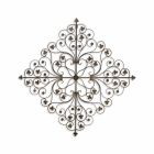 Paar Wanddekoration mit Ornamenten aus Eisen, A WROUGHT IRON ORNAMENTAL WALL DECOR