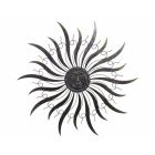 Paar Wanddekoration Sonnen aus Metall, A PAIR OF SUN WALL DECOR