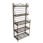 Fünfstufiges Eisen-Regal, braun, A 5 TIER IRON ETAGERE, BROWN