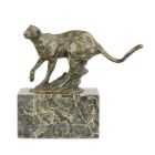 Bronzefigur Puma, A BRONZE SCULPTURE OF A RUNNING COUGAR