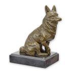 Bronzefigur Fuchs, A BRONZE SCULPTURE OF A FOX