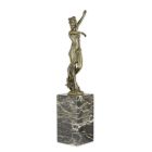 Bronzefigur tanzender weiblicher Akt, A BRONZE SCULPTURE OF A DANCING NUDE