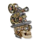 Steampunk-Schädel mit Projektor, A RESIN STEAMPUNK PROJECTOR SKULL