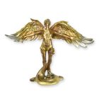 Kunststeinfigur Ikarus, Steampunkfigur, Mythologiefigur, Dekofigur, A RESIN STEAMPUNK FIGURINE OF ICARUS