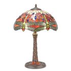 Tiffany-Tischlampe, A TIFFANY STYLE TABLE LAMP (RED)