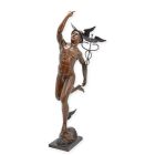 Bronzefigur Gott Merkur, A BRONZE SCULPTURE OF MERCURY