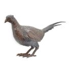 Bronzefigur Fasan, A BRONZE SCULPTURE OF A PHEASANT