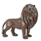 Moderne Bronzefigur Löwe, Höhe 39 cm, Löwenfigur, Gartenfigur, Dekofigur, Bronzelöwe, Tierfigur, A MODERNIST BRONZE SCULPTURE OF A LION