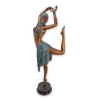 Bronzefigur Art-Deco Tänzerin, A BRONZE SCULPTURE OF AN ART DECO DANCER