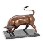 Bronzetierfigur Stier, Stierfigur, A BRONZE SCULPTURE OF A BULL