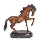 Bronzetierfigur Pferd, Pferdefigur, Tierfigur, Gartenfigur, A BRONZE SCULPTURE OF A HORSE