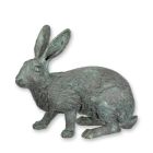 Bronzefigur Kaninchen, H. 29 cm, Tierfigur, A BRONZE SCULPTURE OF A RABBIT