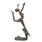 Bronzefigur Tänzerin, A BRONZE SCULPTURE OF A SCARF DANCER