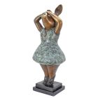 Bronzetierfigur "Piggy", Schweinefigur als Ballerina, A BRONZE SCULPTURE OF A BALLERINA PIGGY