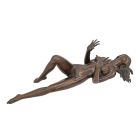 Bronzefigur Tischsockel weiblicher Akt, A BRONZE FEMALE NUDE SHAPED TABLE BASE