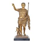 Bronzefigur Augustus von Primaporta, A BRONZE SCULPTURE OF AUGUSTUS PRIMA PORTE