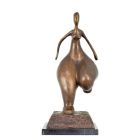 Moderne Bronzefigur weiblicher Akt, A MODERNIST BRONZE SCULPTURE OF A FEMALE NUDE