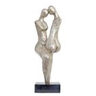 Moderne Bronzefigur vertrautes Paar, A MODERNIST BRONZE SCULPTURE OF AN INTIMATE COUPLE