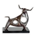 Moderne Bronzetierfigur Stier, A MODERNIST BRONZE SCULPTURE OF A BULL