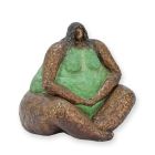 Bronzefigur sitzende Frau, Frauenfigur, A BRONZE SCULPTURE OF A SITTING FEMALE