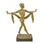 Bronzefigur Schaltänzerin, A BRONZE SCULPTURE OF A SCARF DANCER