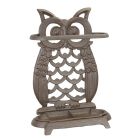 Regenschirmständer Eule aus Gusseisen, A CAST IRON OWL UMBRELLA STAND