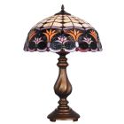 Tischlampe im Tiffany-Stil, H. 61 cm, rund, Tischleuchte, Standleuchte, Raumdekoration, A TIFFANY STYLE TABLE LAMP