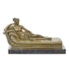 Bronzefigur Pauline Bonaparte, Historienfigur, A BRONZE SCULPTURE OF PAULINE BONAPARTE AS VENUS TRIUMPHANT