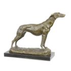 Bronzefigur Windhund, A BRONZE SCULPTURE OF A GREY-HOUND