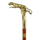 Gehstock mit Bronzegriff, A BRONZE-HANDLED WALKING STICK