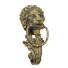 Gusseisen-Türklopfer mit Löwenkopf, A CAST IRON LION HEAD DOOR KNOCKER