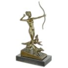 Bronzefigur "Letzter Pfeil", Frauenfigur, Nacktfigur, A BRONZE SCULPTURE CALLED LAST ARROW""