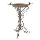 Vogelbad aus Eisen, braun, A PAIR OF IRON BIRD BATHS, BROWN