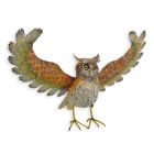 Eule mit ausgebreiteten Flügeln aus Metall, A METAL OWL SPREADING HIS WINGS