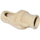 Amphore, liegend, 2 Öffnungen, Terracotta, rund, Serie Amphora, Liegendamphore, Pflanzamphore, Gartengefäß