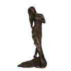 Bronze Figur, badende Frau, Lady,  Skulptur, Statue