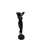 Bronze Figur, stehende Frau, nackt, Bronzefigur, Statue, Skulptur, Gartendekoration