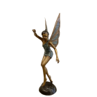 Bronze Figur, Fee, Elfe, Fairy, Bronzefigur, Gartendekoration