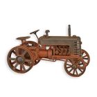 Miniaturmodell Traktor, Trecker, Zinkblech,  TIN MODEL OF A RUBIGINOUS TRACTOR