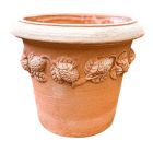 Galestro Terracotta, Vaso Limoni, Blumentopf, rund, Zitronen-Girlande, Rosentopf